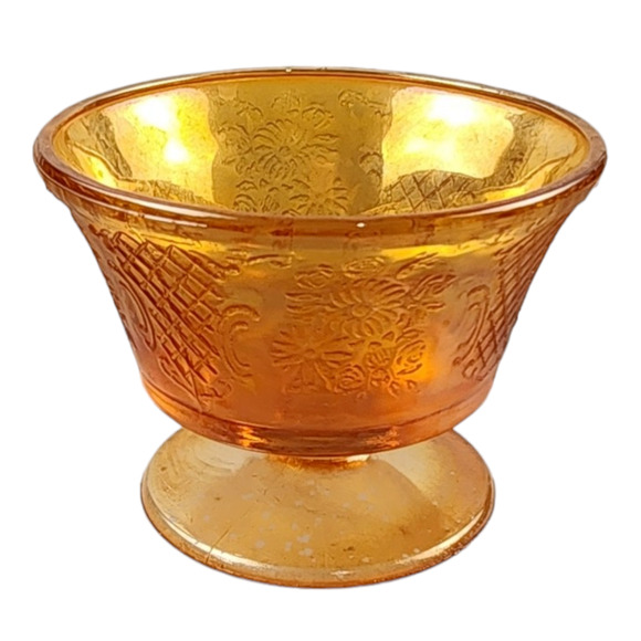 Federal Glass Other - Vintage 1930's Federal Glass Footed Sherbet/Desert Cups Carnival Marigold